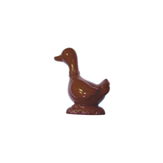 Oie en chocolat avec nœud décoratif
