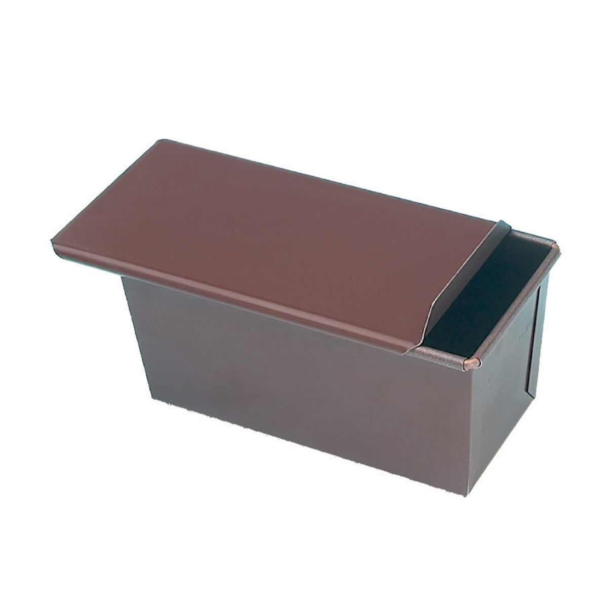 Moule à pain de mie rectangulaire avec couvercle coulissant
