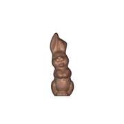 Lapin en chocolat debout
