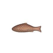 Poisson en chocolat avec écailles détaillées
