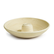 Banneton couronne en rotin pour fermentation du pain
