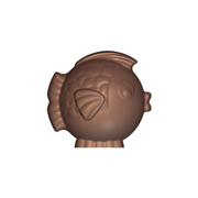 Moulage en chocolat en forme de poisson rond