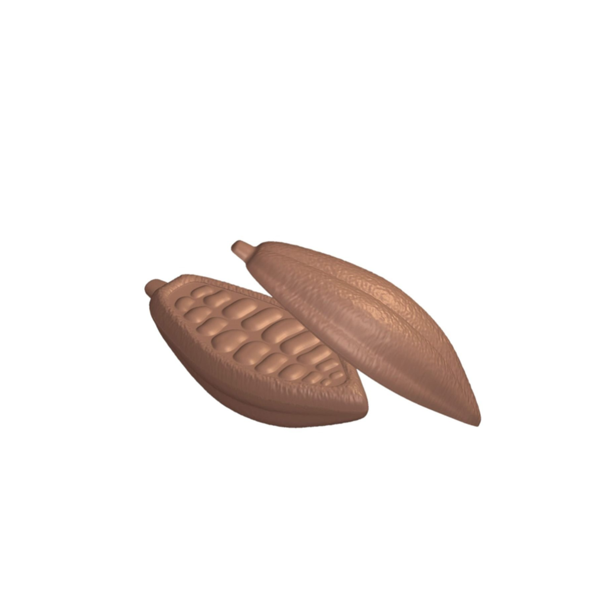 Cabosse de cacao en chocolat
