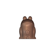 Grenouille en chocolat avec motif fleur