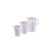3 verres doseurs transparents