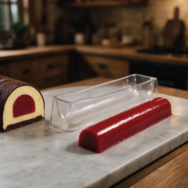 Moule insert à bûche avec insert rouge