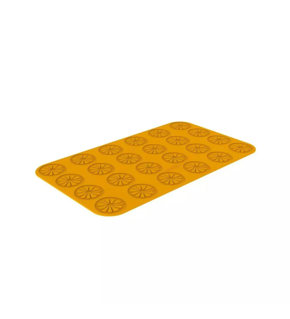 tapis décoratif motifs agrumes vue en perspective