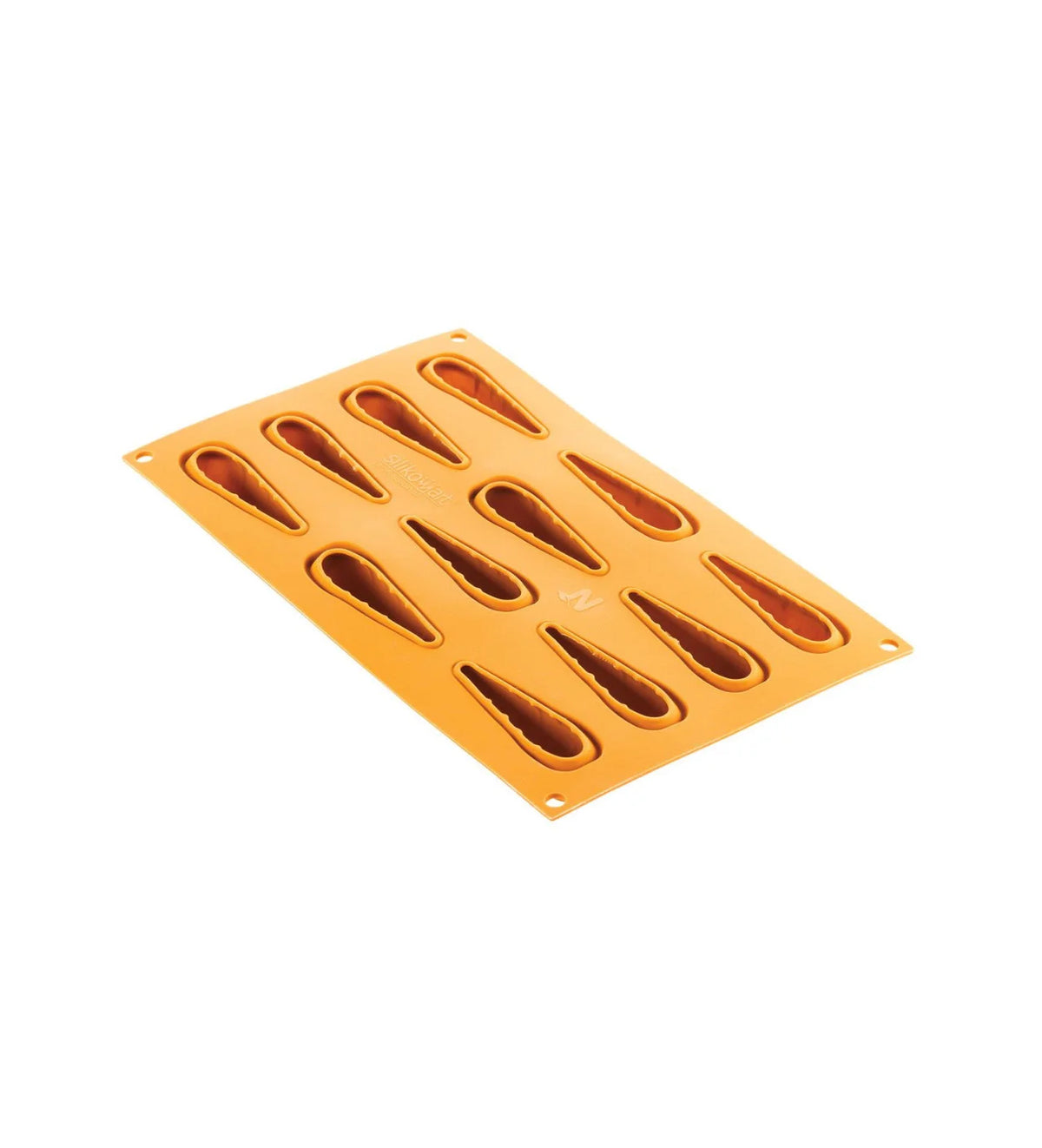 moule silicone 12 formes de carotte vue intérieure