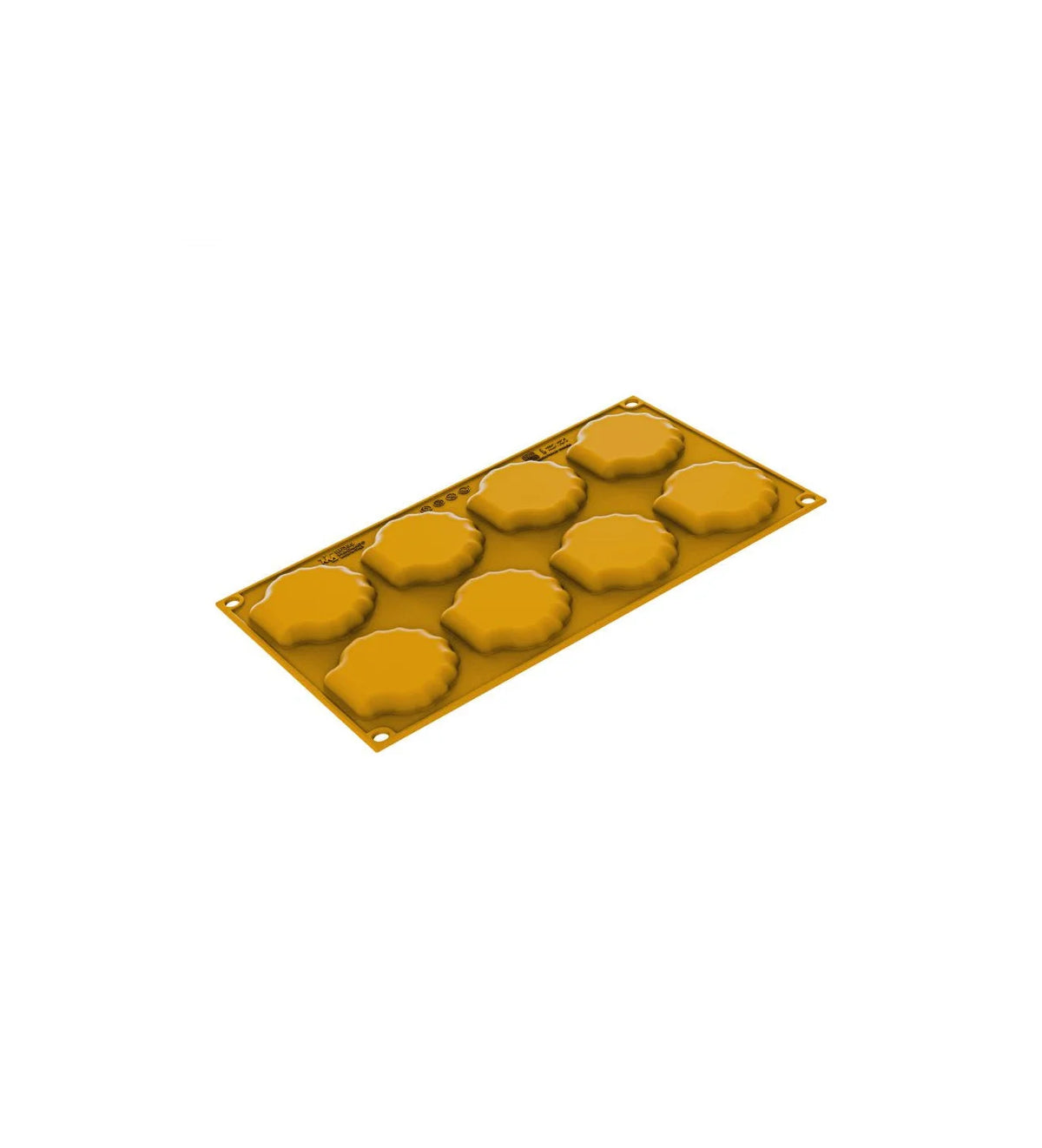 moule silicone 8 coquillages vue externe