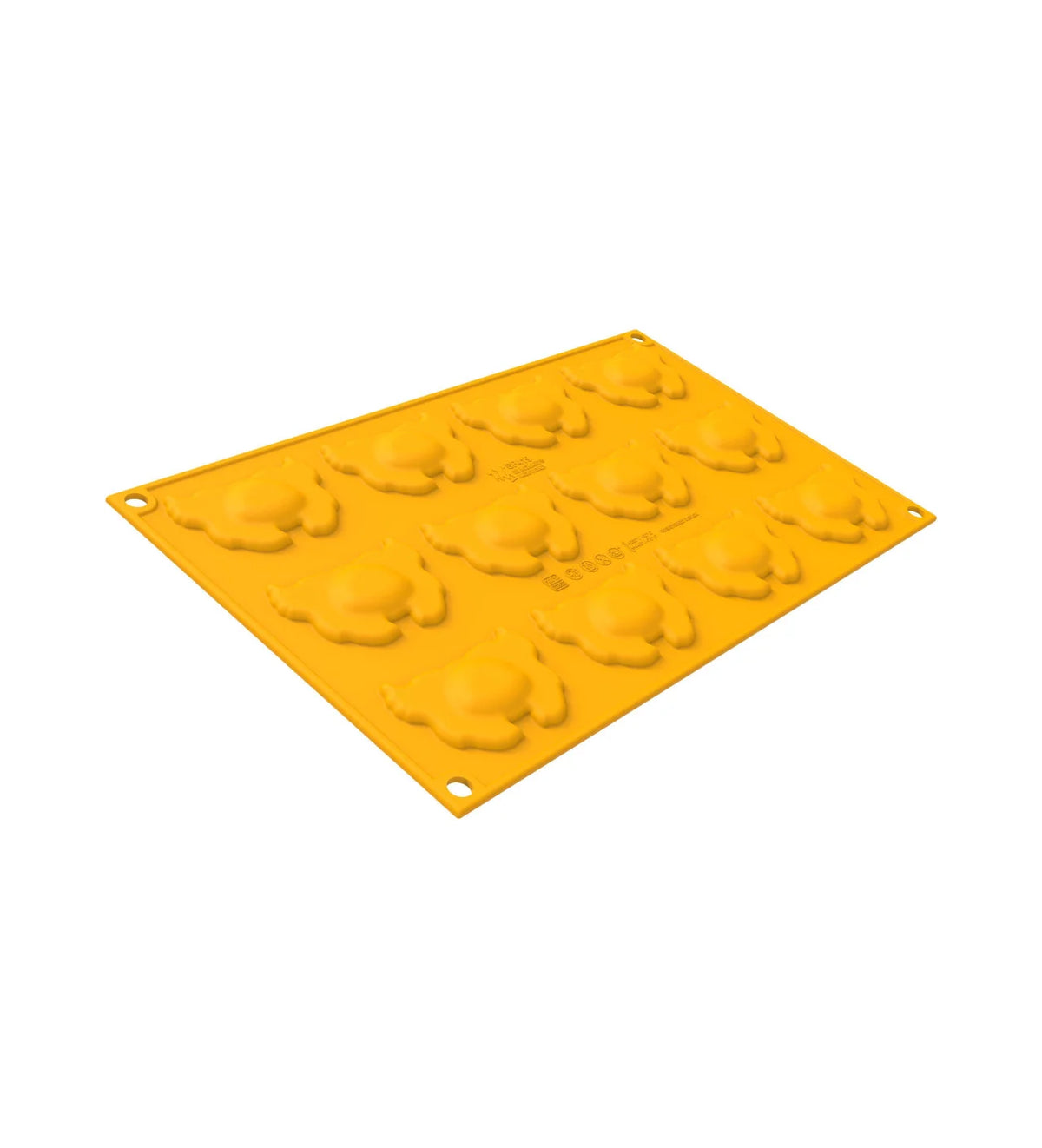 moule silicone entremet en forme de crabe vue d'en dessous