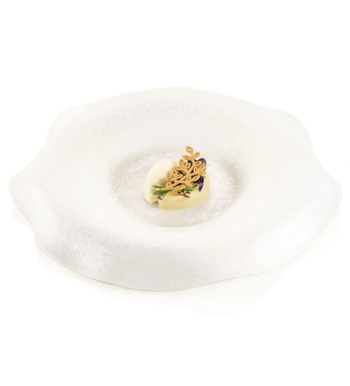 entremet en forme de plantes