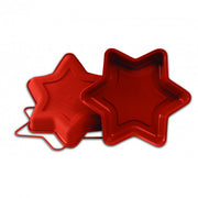 Moule silicone étoile 6 branches rouge – Ø 26 cm