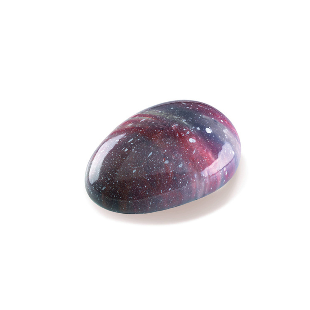 Entremets individuel effet galaxie réalisé avec le moule