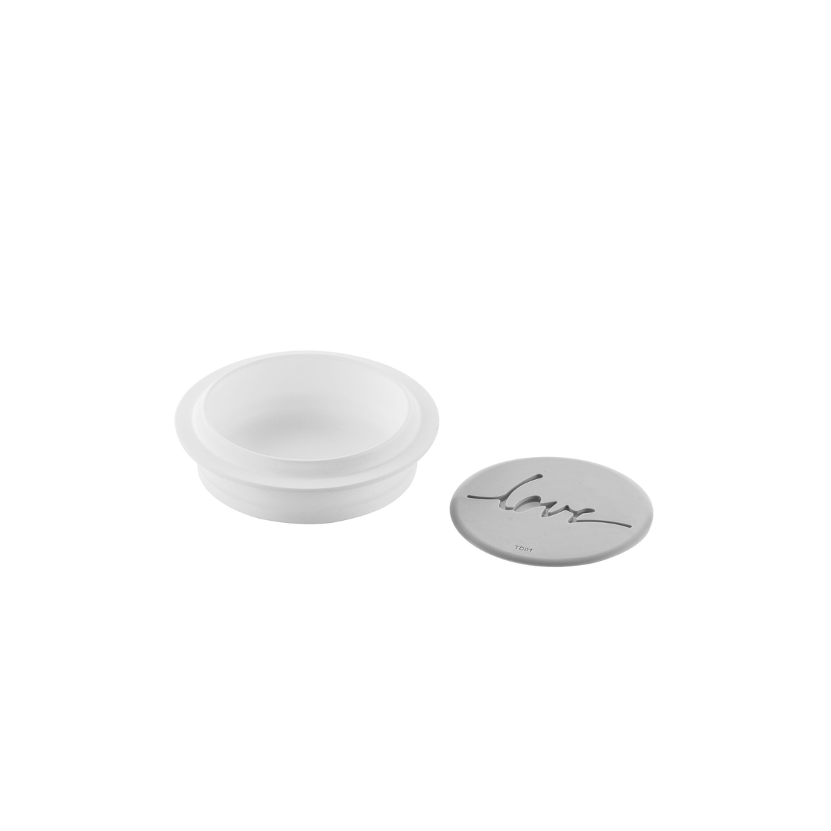 Moule rond en silicone avec tapis décor amovible « Love »