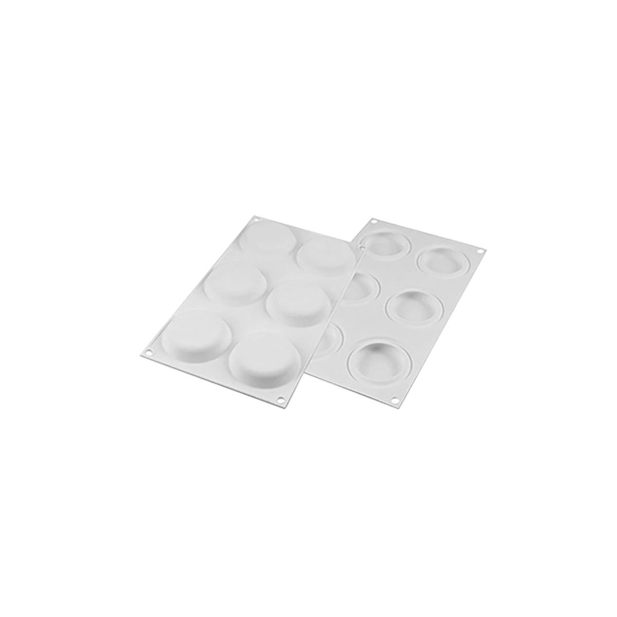Moule en silicone 6 empreintes rondes