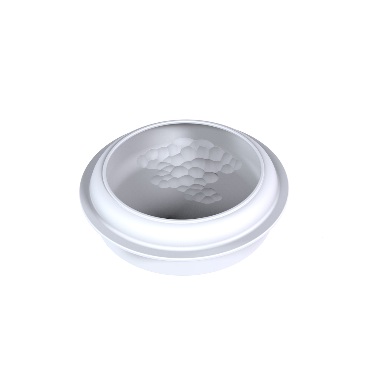 Moule silicone rond avec décor alvéolé en relief
