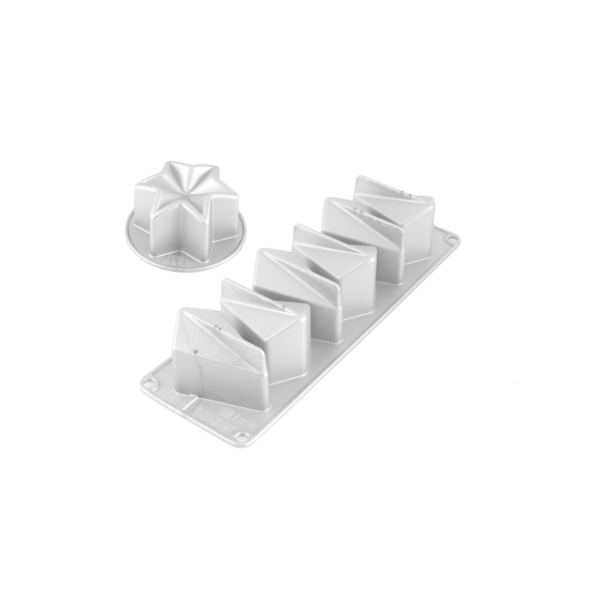 Kit moules silicone Silikomart étoile avec 6 portions individuelles
