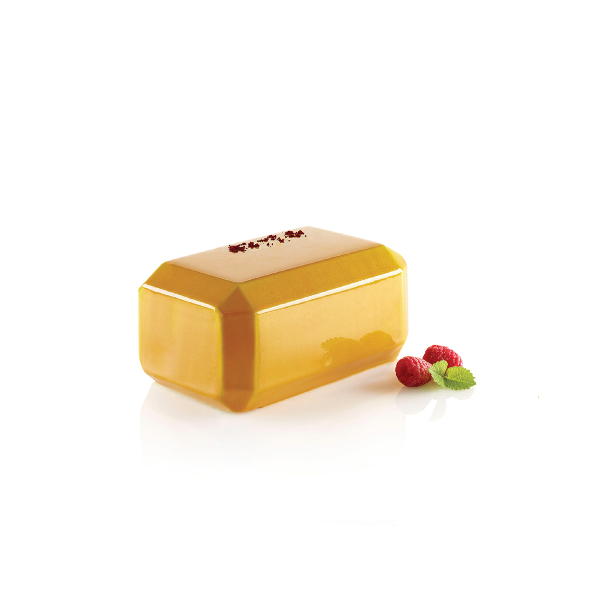 Entremets rectangulaire réalisé avec le moule