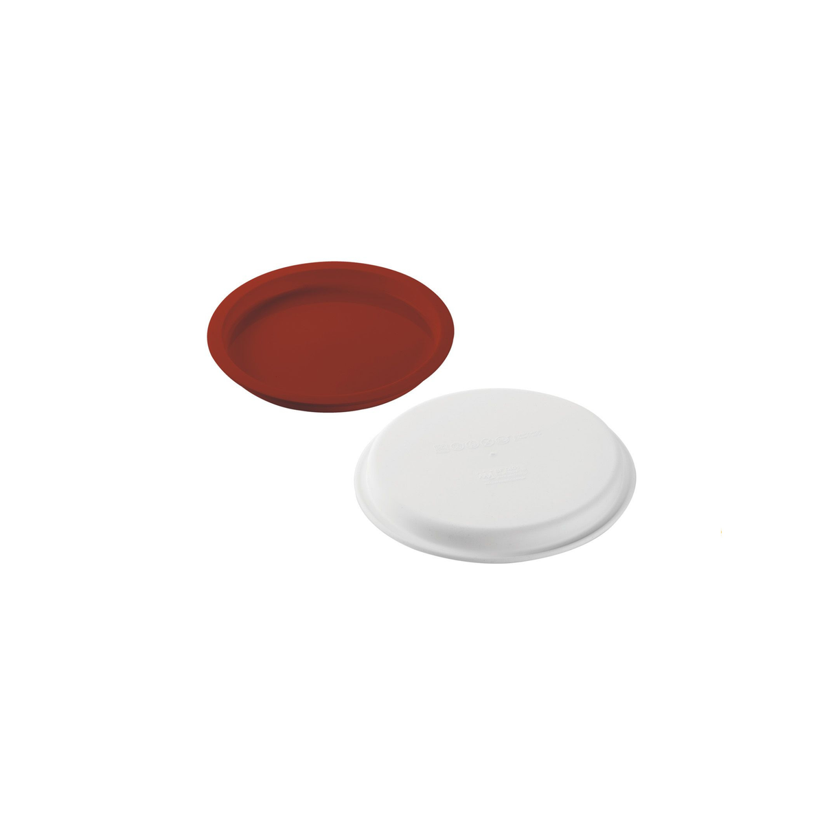 Moule rond en silicone – vue des deux éléments