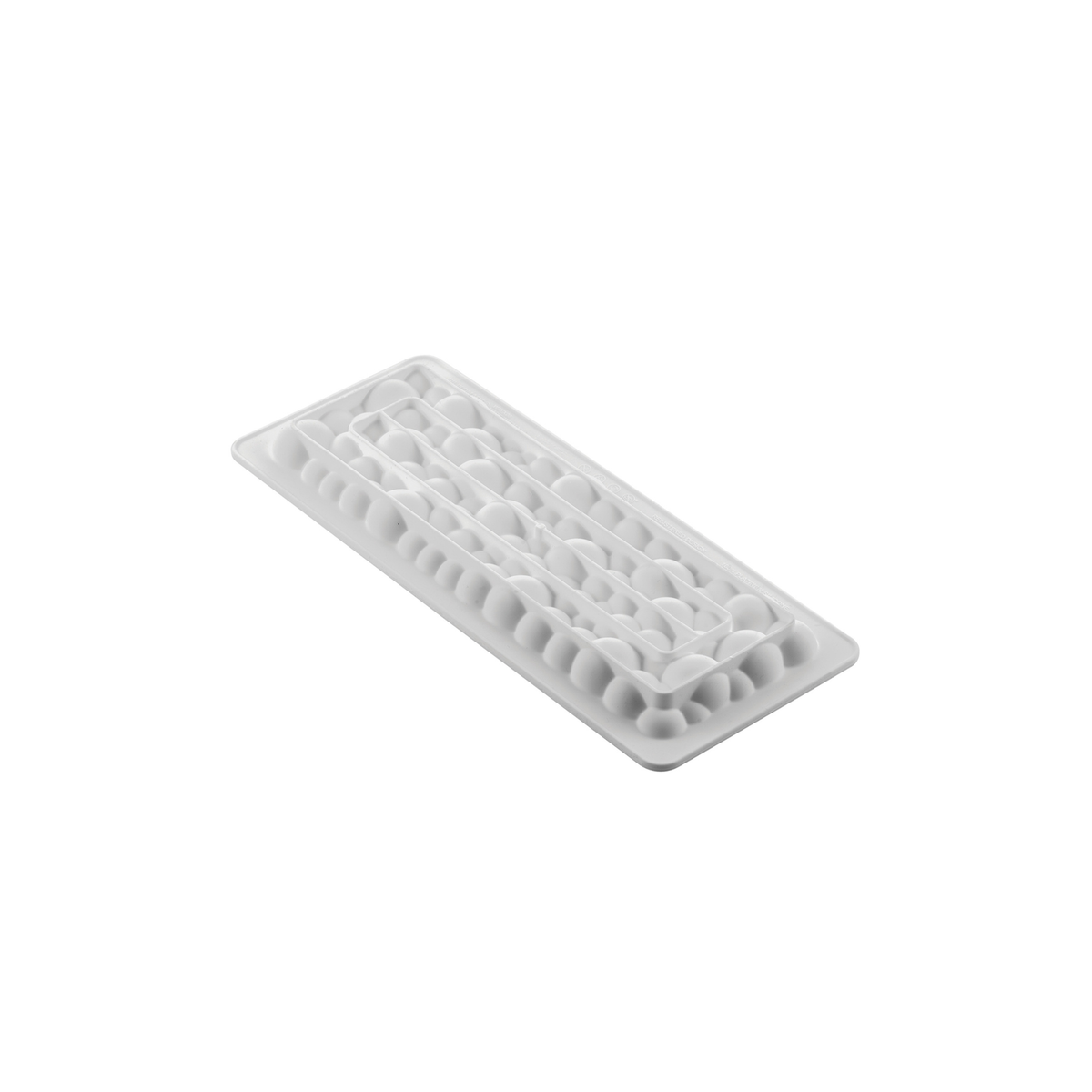 Moule en silicone rectangulaire à décor de billes en relief