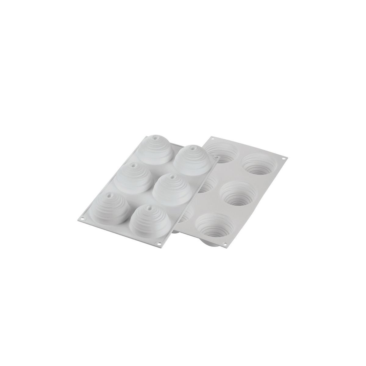 Moule silicone 6 empreintes spirale