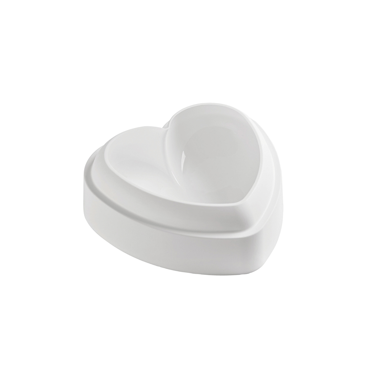 Moule silicone Silikomart en forme de cœur – vue intérieure