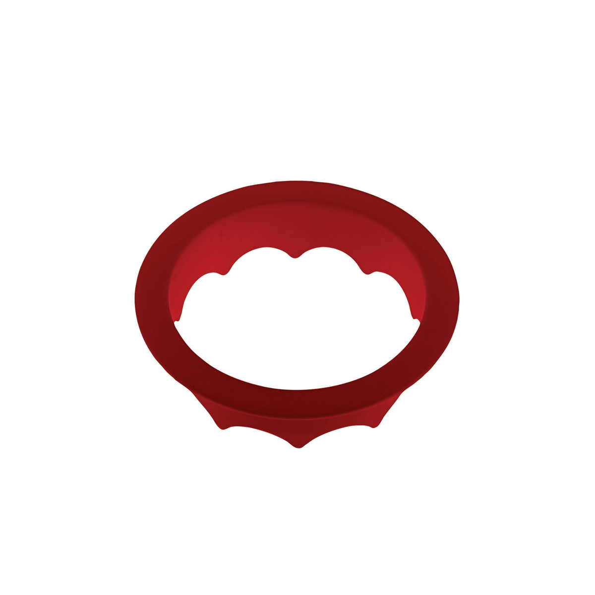 Support intérieur rouge pour moule à entremets en forme de couronne