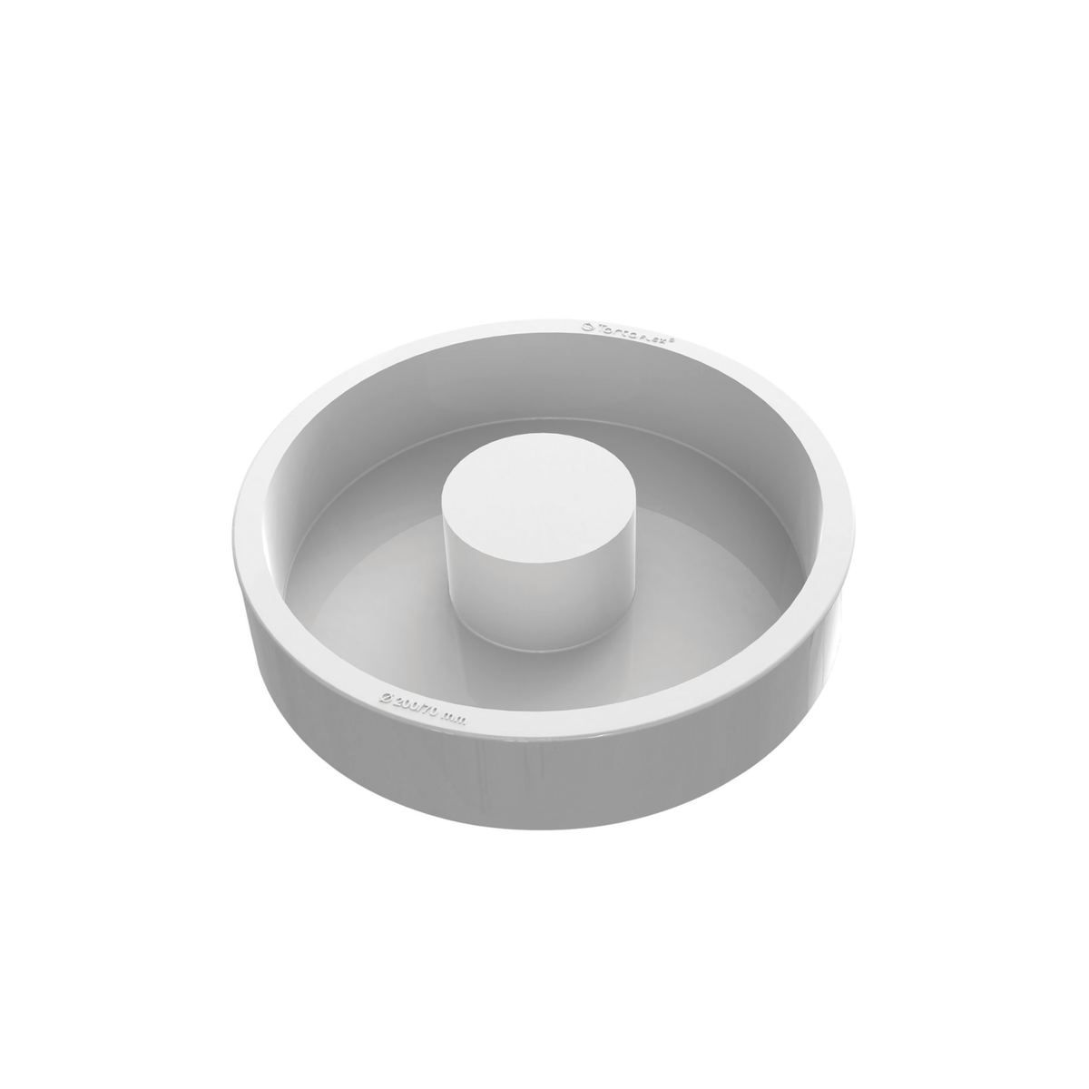 Moule silicone rond en forme d’anneau avec cheminée centrale