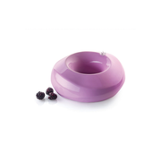 Exemple de réalisation – entremets en forme d’anneau avec glaçage violet