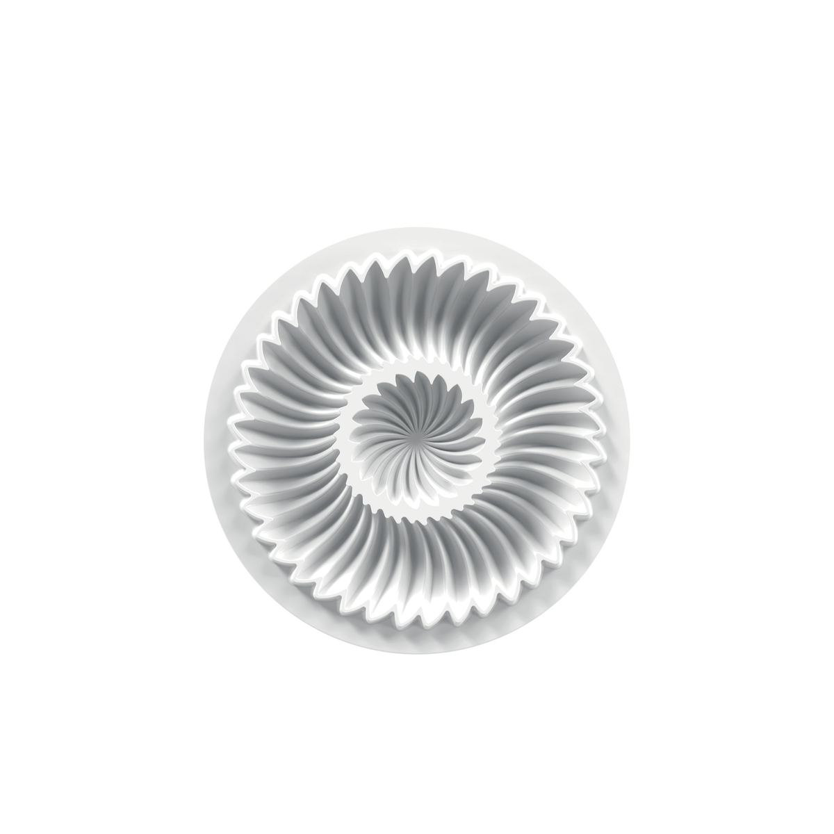 Moule silicone rond à décor tourbillon – vue de dessus