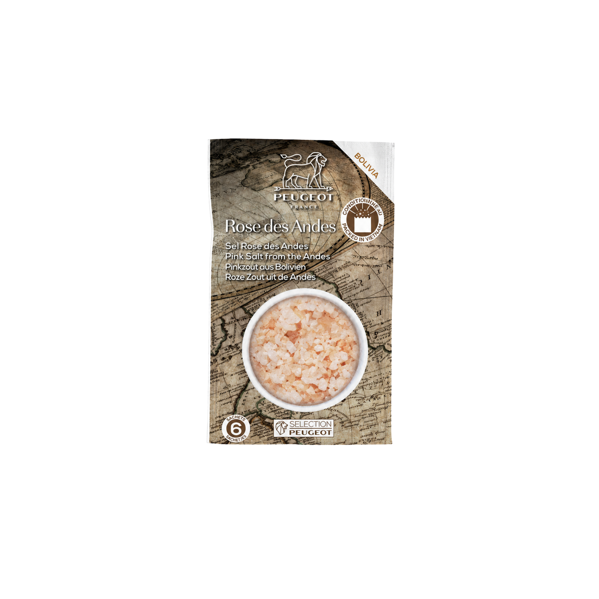 Sel rose des Andes Peugeot
