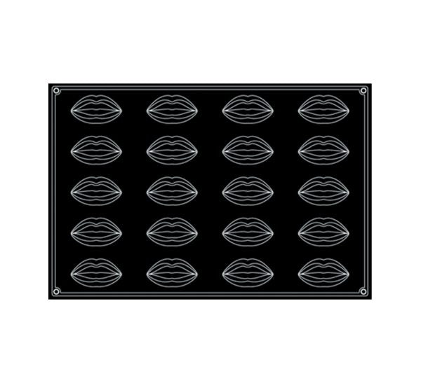Moule en silicone 20 empreintes bouches