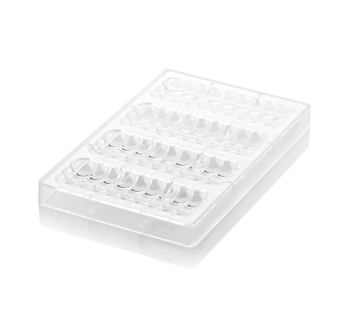 Moule à chocolat professionnel en polycarbonate – empreintes barres chocolatées ondulées