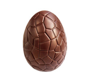 Œuf en chocolat à motif géométrique
