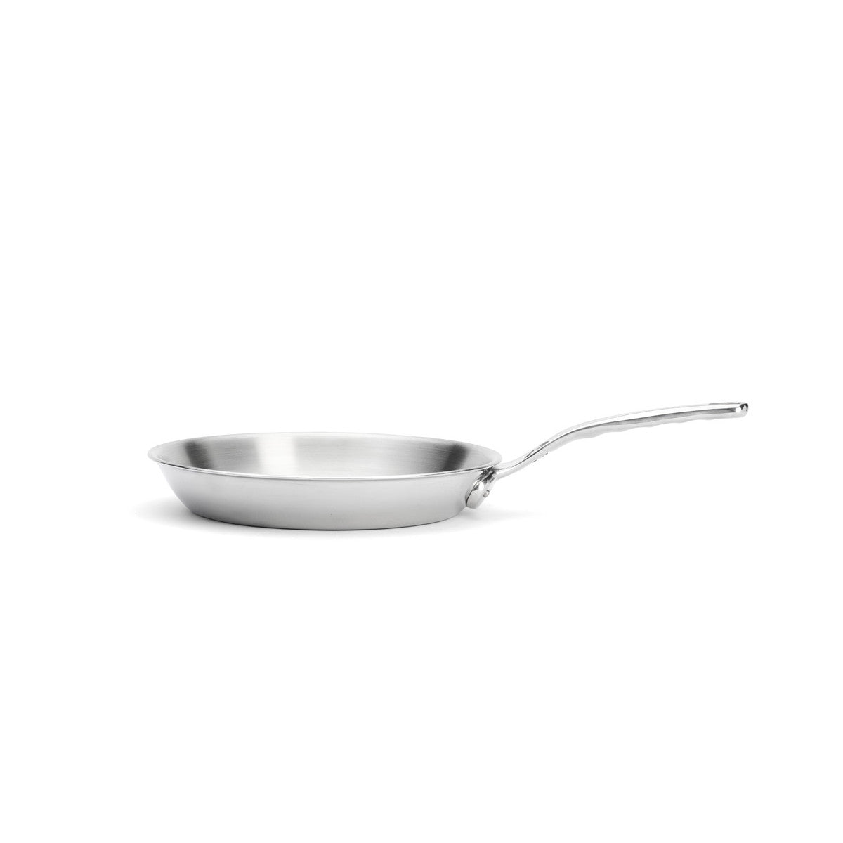 Poêle en inox De Buyer vue de profil