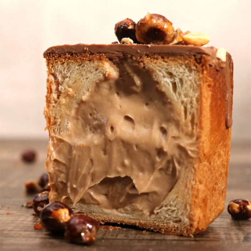 Brioche garnie de praliné noisette