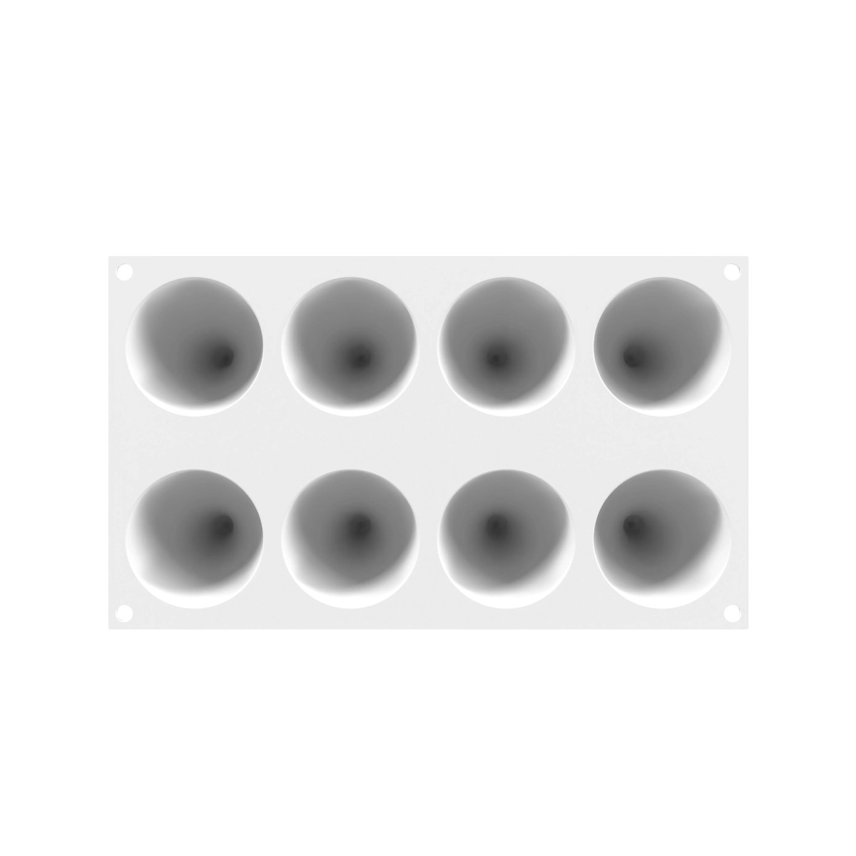 Moule silicone 8 gouttes vue d’ensemble