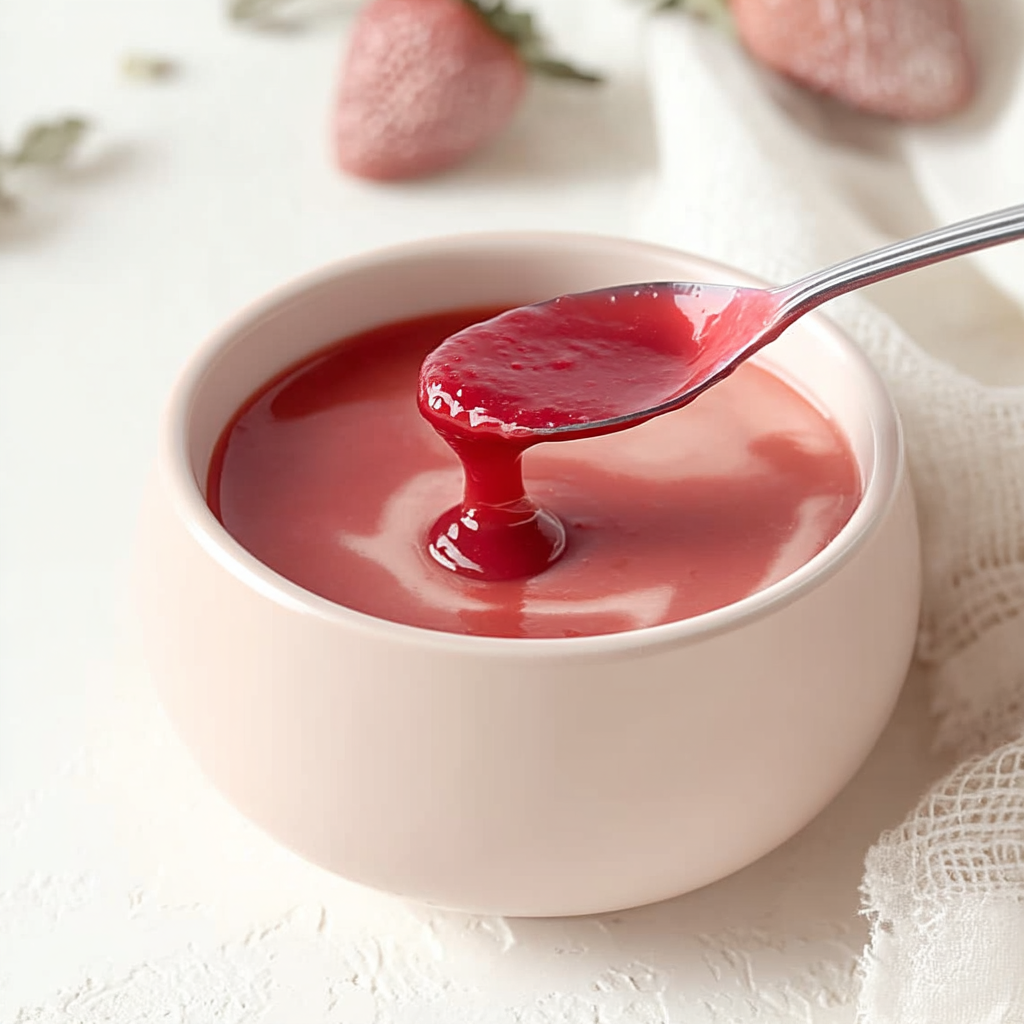 Coulis de fruits rouges à la texture lisse et onctueuse