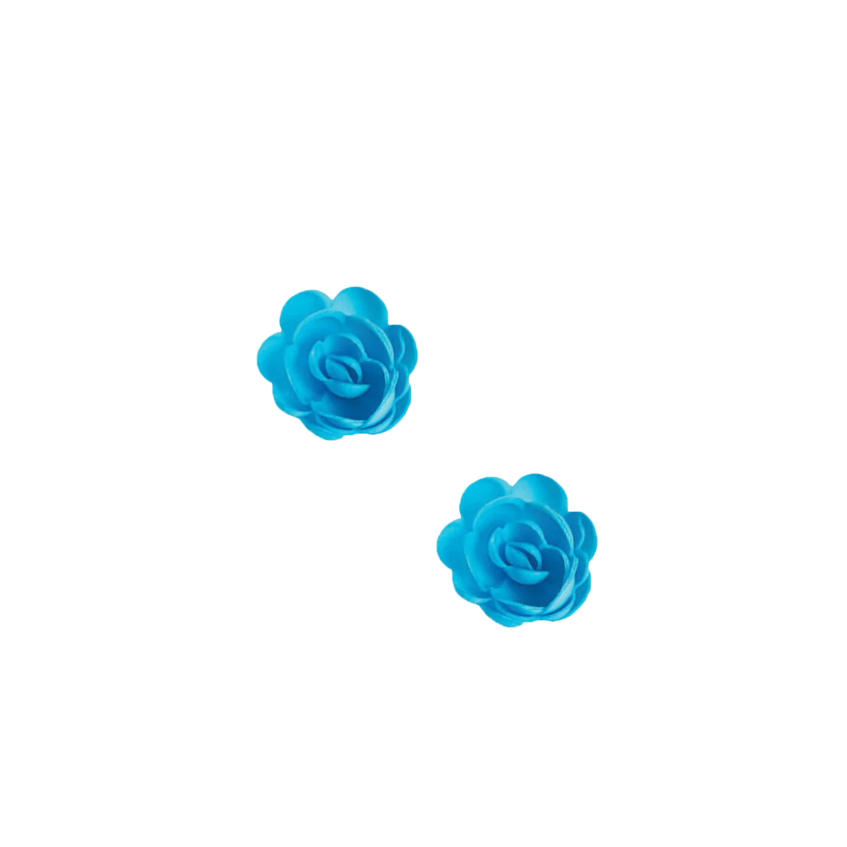 Roses bleues en azyme pour décoration de gâteaux