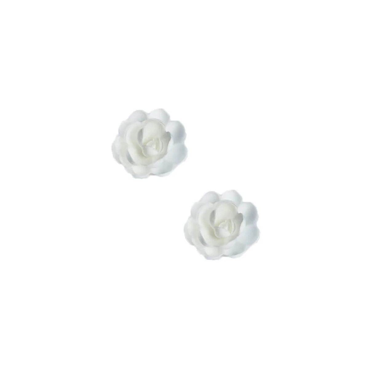 Roses blanches en azyme pour décoration de gâteaux