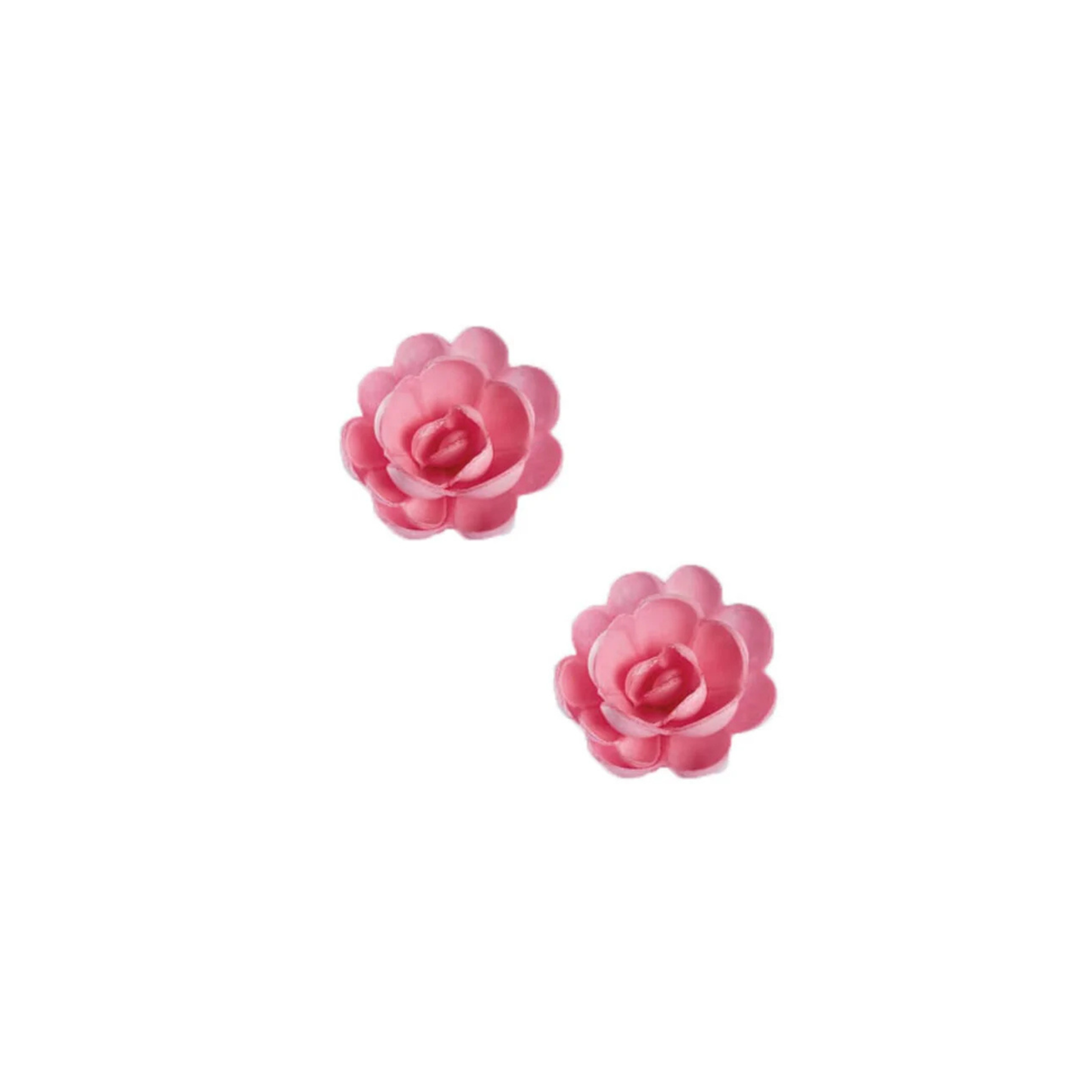 Roses roses en azyme pour décoration de gâteaux