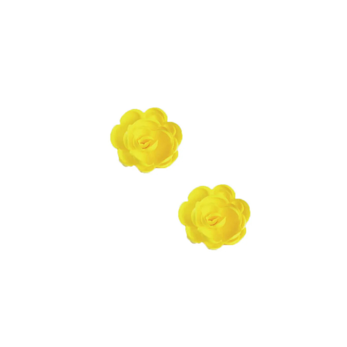 Roses jaunes en azyme pour décoration de gâteaux