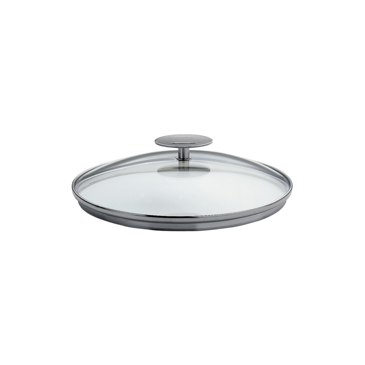 Couvercle en verre Cristel avec bouton inox amovible