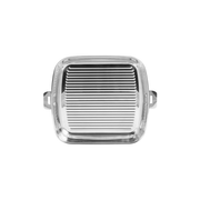 Gril carré en inox Cristel avec surface rainurée