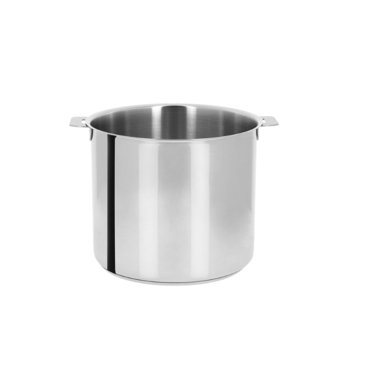 Marmite haute en inox avec deux anses latérales