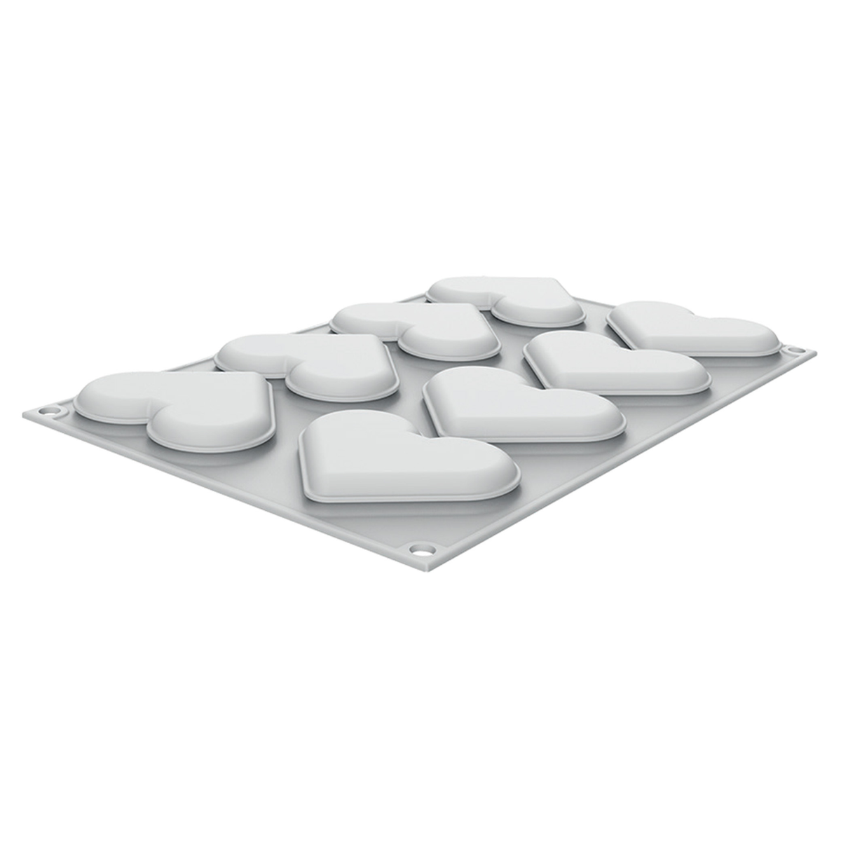 Moule en silicone 8 empreintes cœur