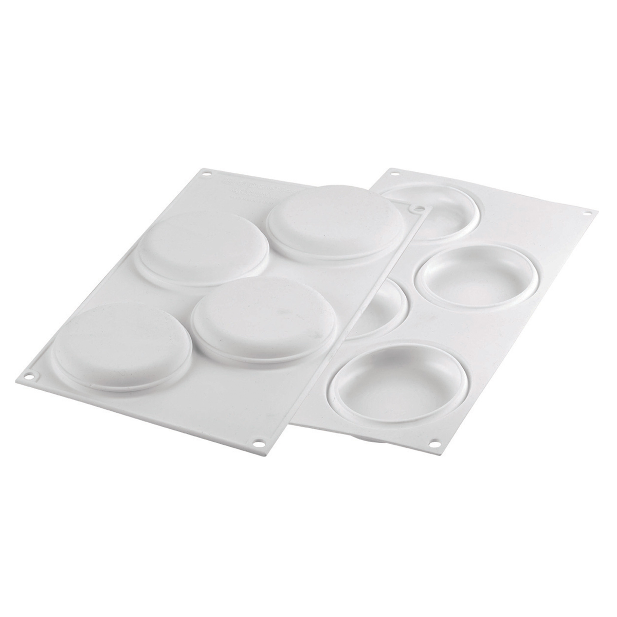 Moule silicone 4 empreintes rondes pour tartelettes