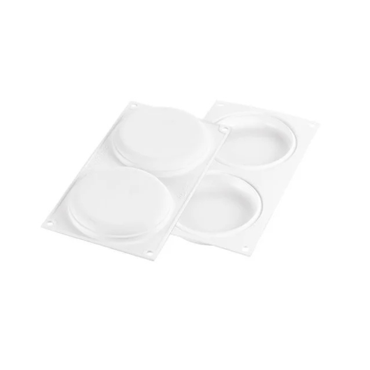 Moule en silicone rond 2 empreintes