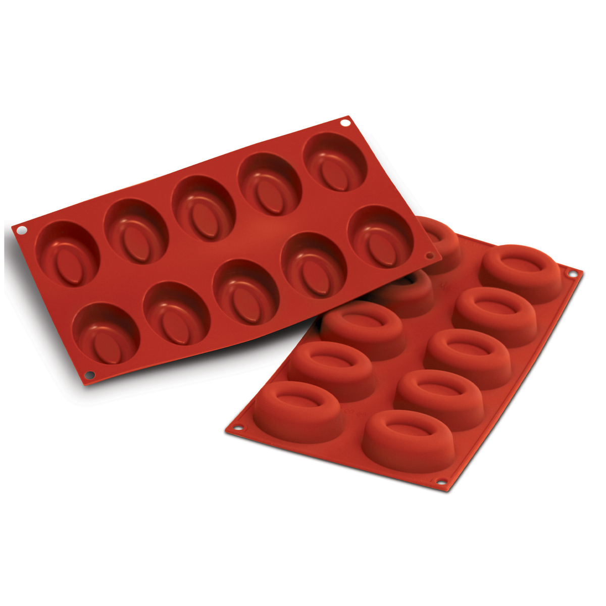 moule silicone à 10 entremets ovales