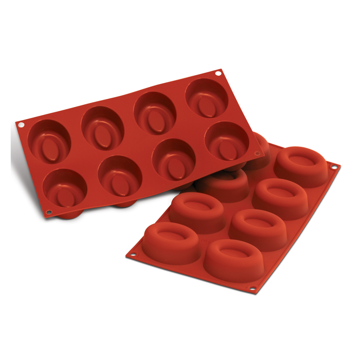 moule silicone à 8 entremets ovales